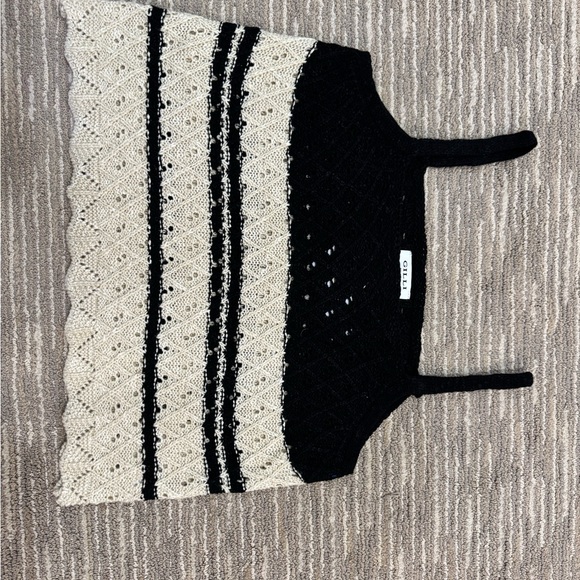 Gilli Black and Cream Knit Sweater - Picture 2 of 4